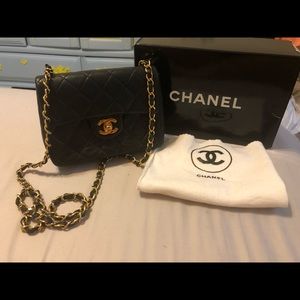 ✨SOLD✨Chanel vintage mini flap bag wt 24kGPHW